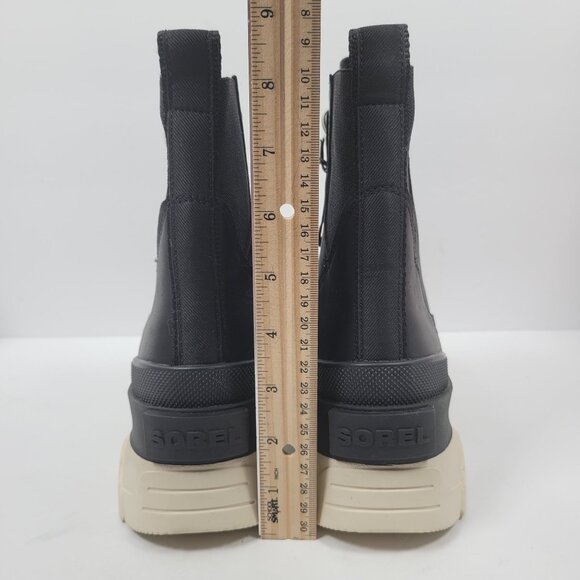 Sorel Brex Lace Up Women's Waterproof Black Leather Boots US Size 8.5 NWT - Picture 9 of 10